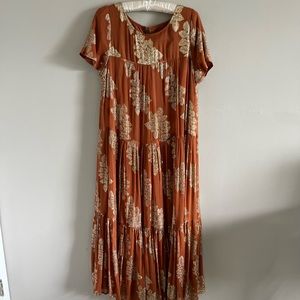 Anthropologie Jocasta Tiered Maxi Dress